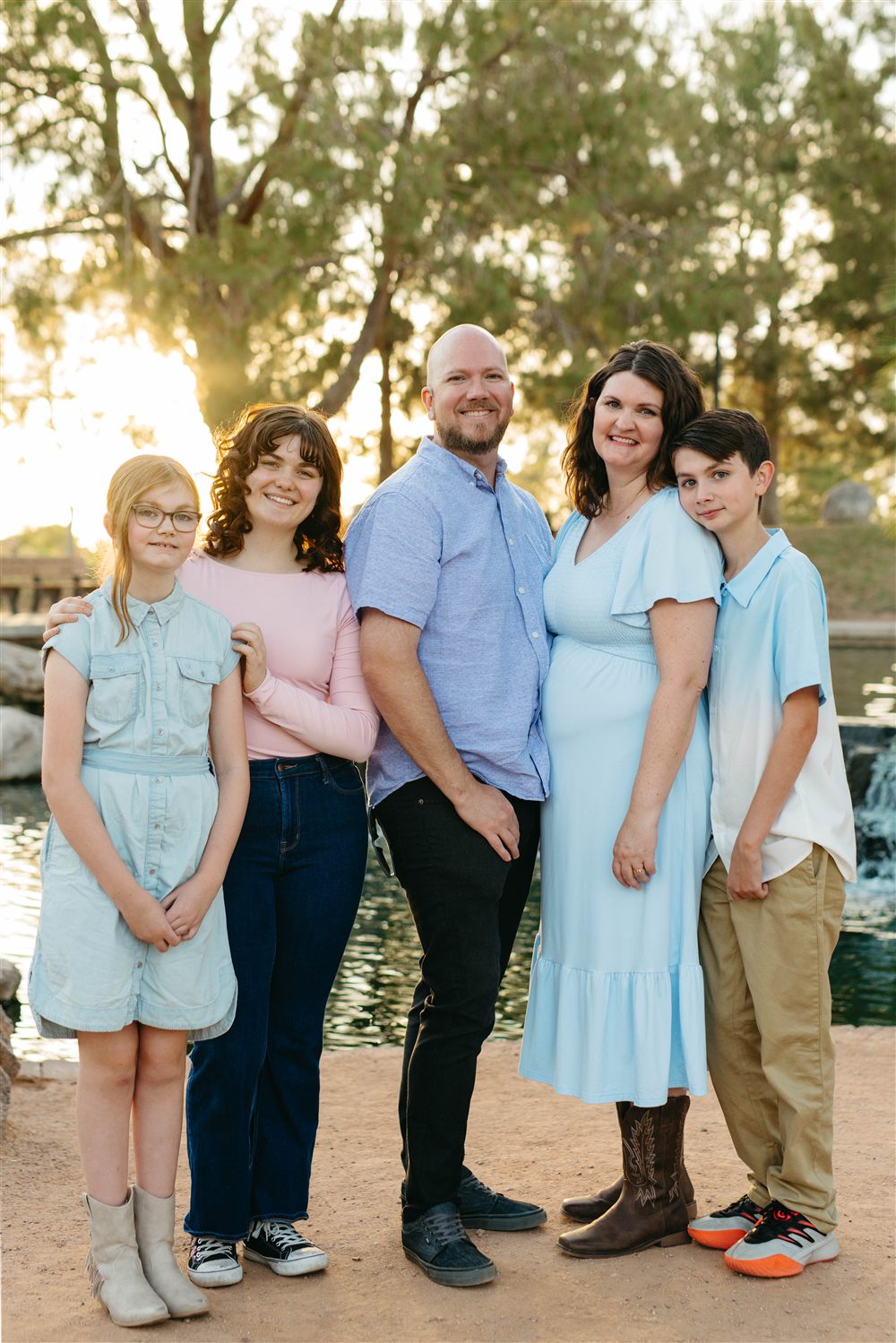Brad Hall, owner of Gryffin Garage Door, with his family