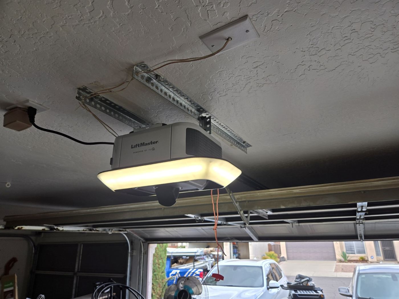 New LiftMaster belt-drive garage door opener with LED lighting