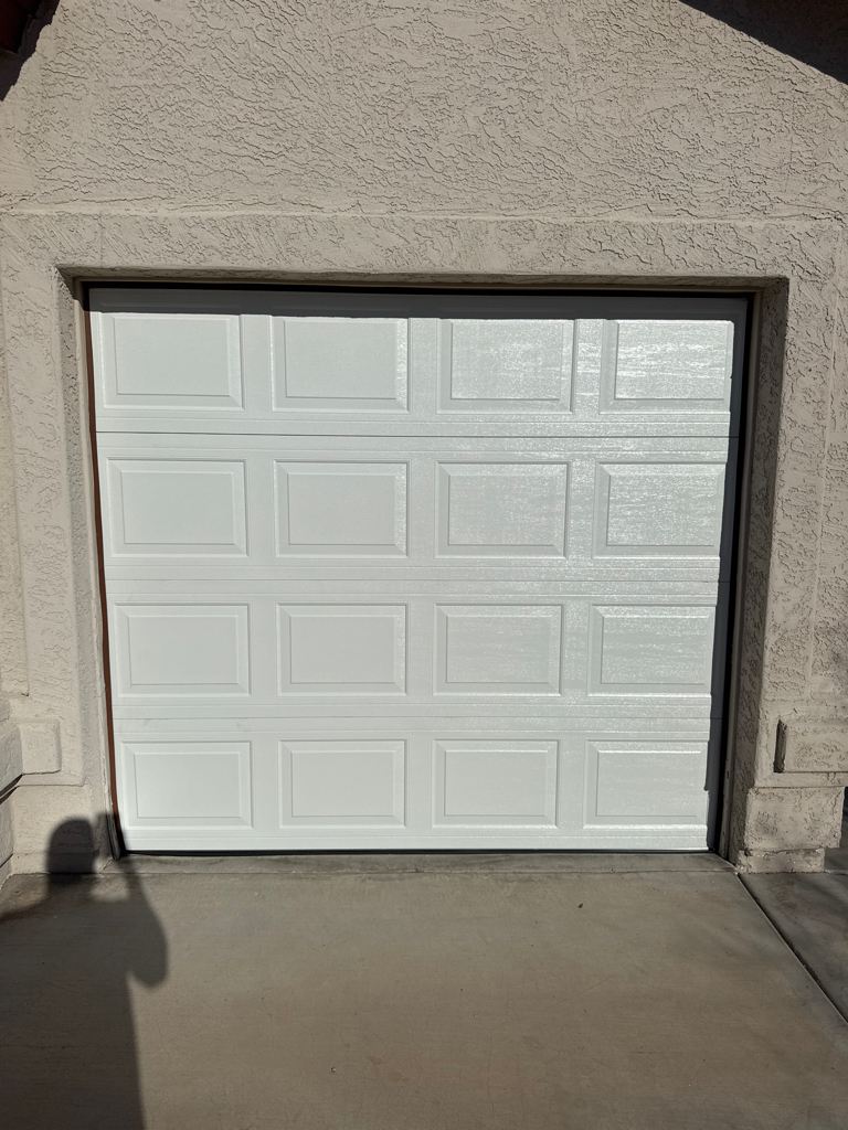 New single-car garage door